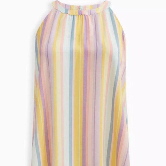 Torrid Gauze Goddess Neck Tank - Picture 3 of 11